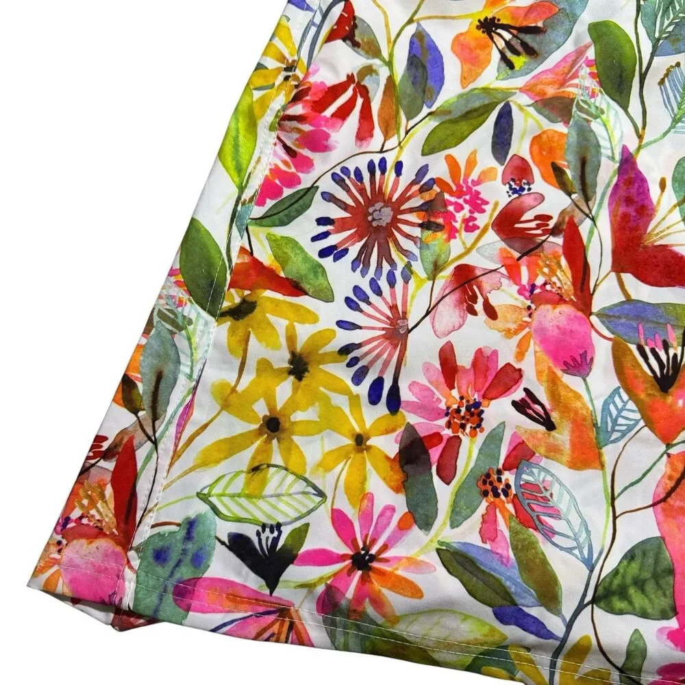 Rip‎ Skirt Hawaii Women’s Size 2xl Xxl Wildflower Watercolor Floral Skirt